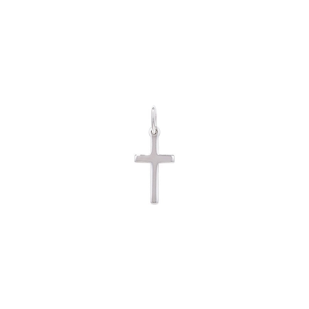 STERLING SILVER PLAIN POLISHED FINISHED CROSS