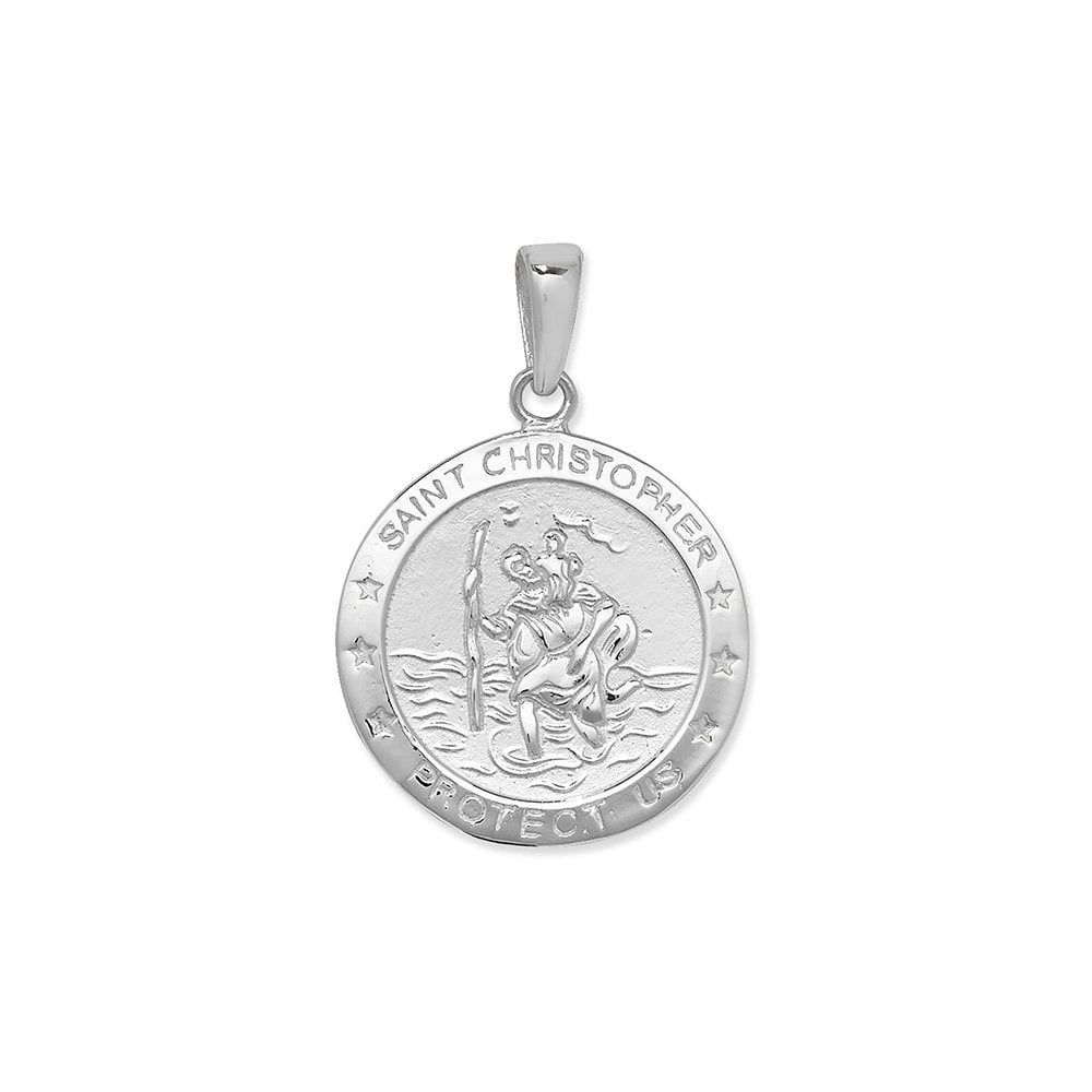 STERLING SILVER ST. CHRISTOPHER MEDAL