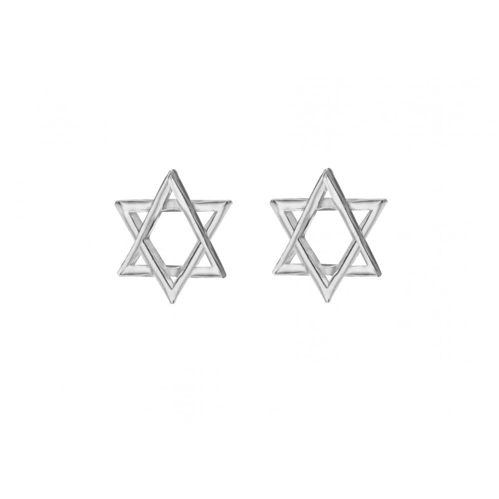 STERLING SILVER ####STAR OF DAVID#### STUD EARRINGS
