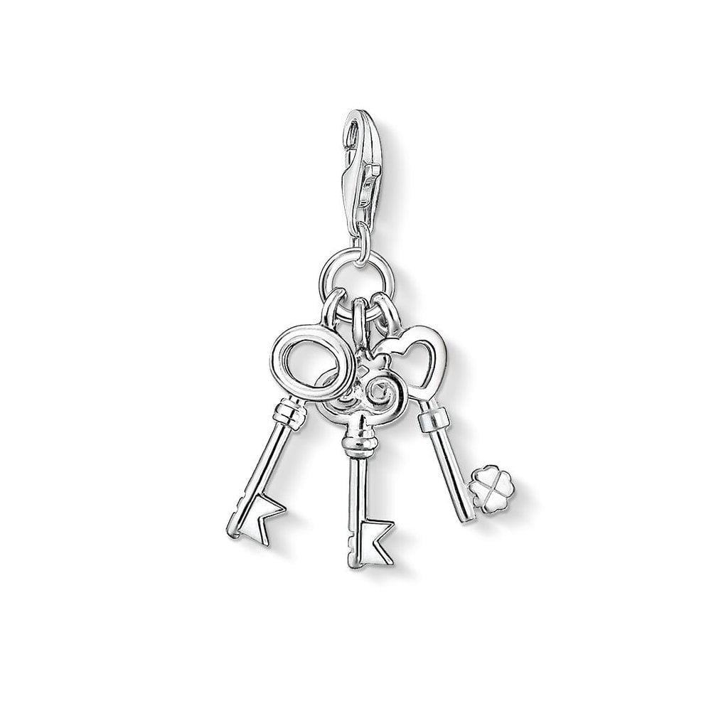 STERLING SILVER THREE KEYS CHARM