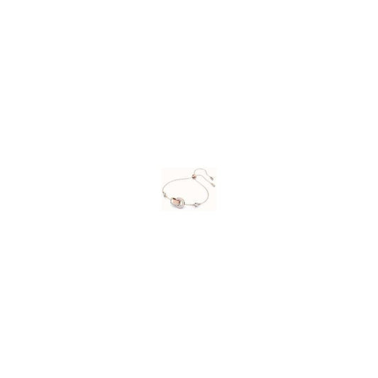 SWAROVSKI HOLLOW INTERLOCKING LOOP ROSE GOLD BRACELET