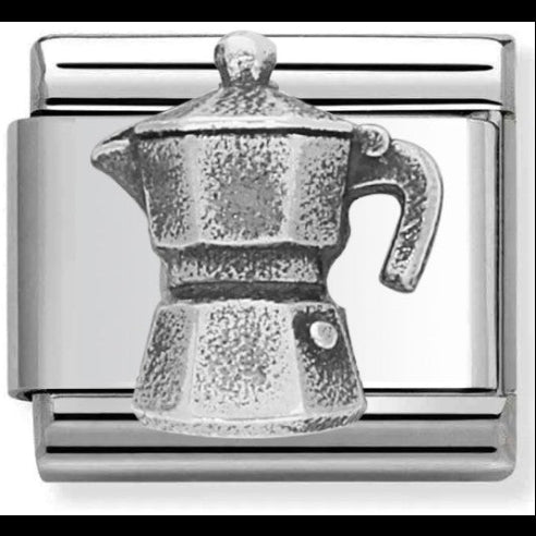 Silver Coffee Pot Nomination Charm