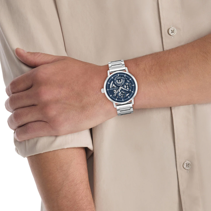 CALVIN KLEIN GAUGE BLUE CHRONO GENTS STAINLESS STEEL WATCH