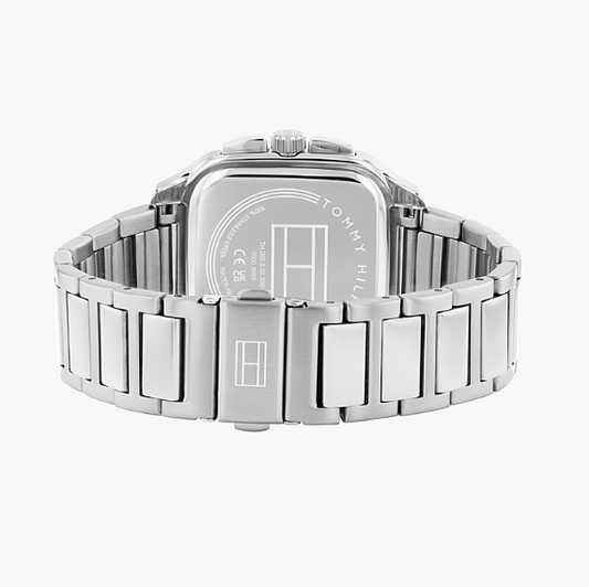 TOMMY HILFIGER BLACK CHRONO GENTS STAINLESS STEEL WATCH