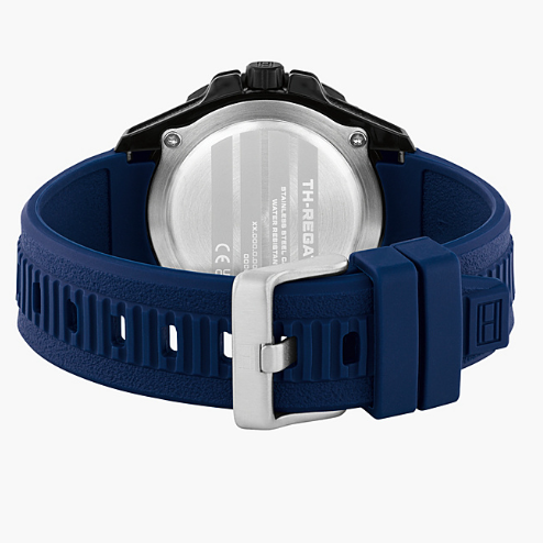 TOMMY HILFIGER BLUE SILICONE WATCH