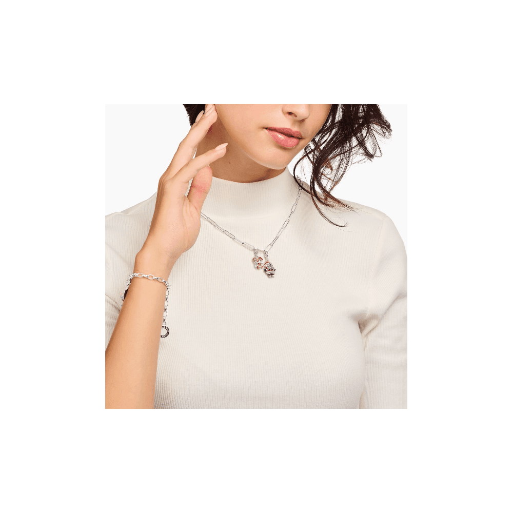 Silver Santa Claus charm pendant