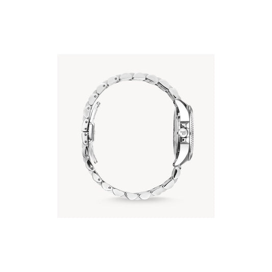Silver ladies' watch Divine Jewellery Stone with green malachite