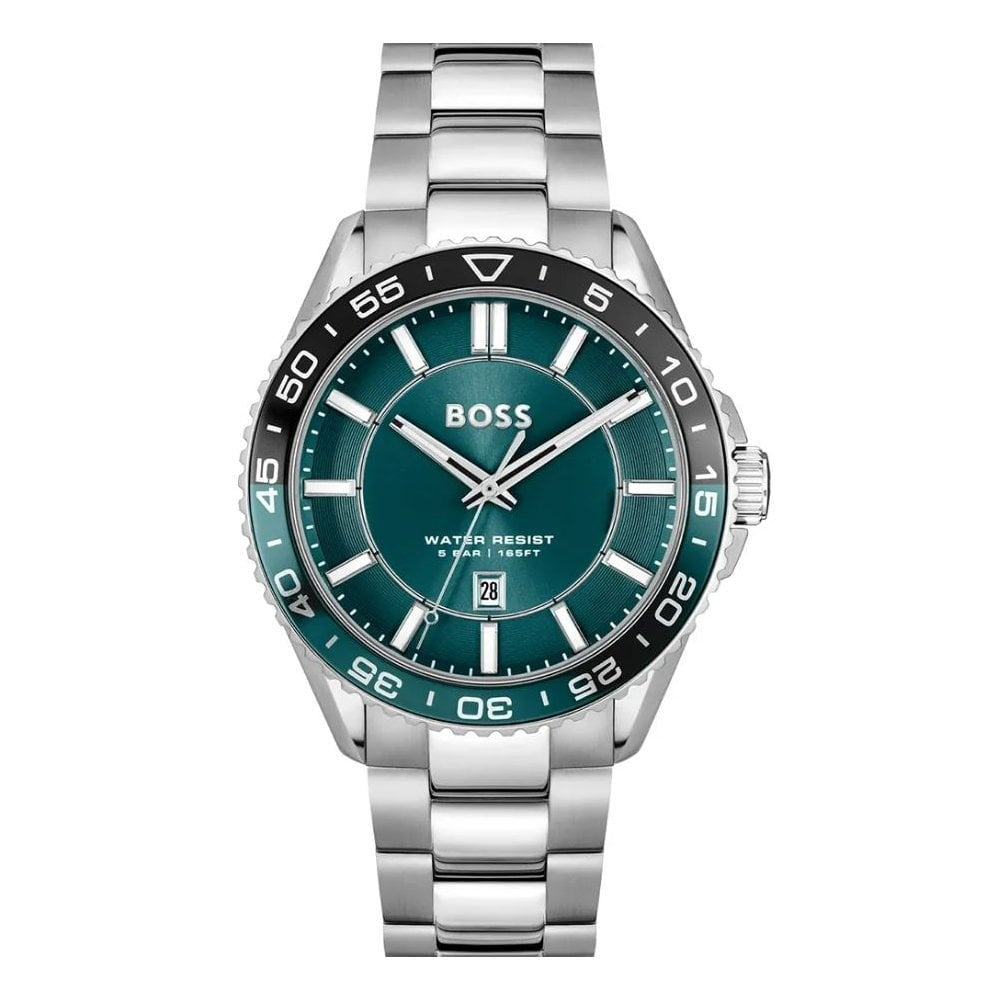 Sport Active,Dark Turquoise Green Dial, Gents Stainless Steel Watch