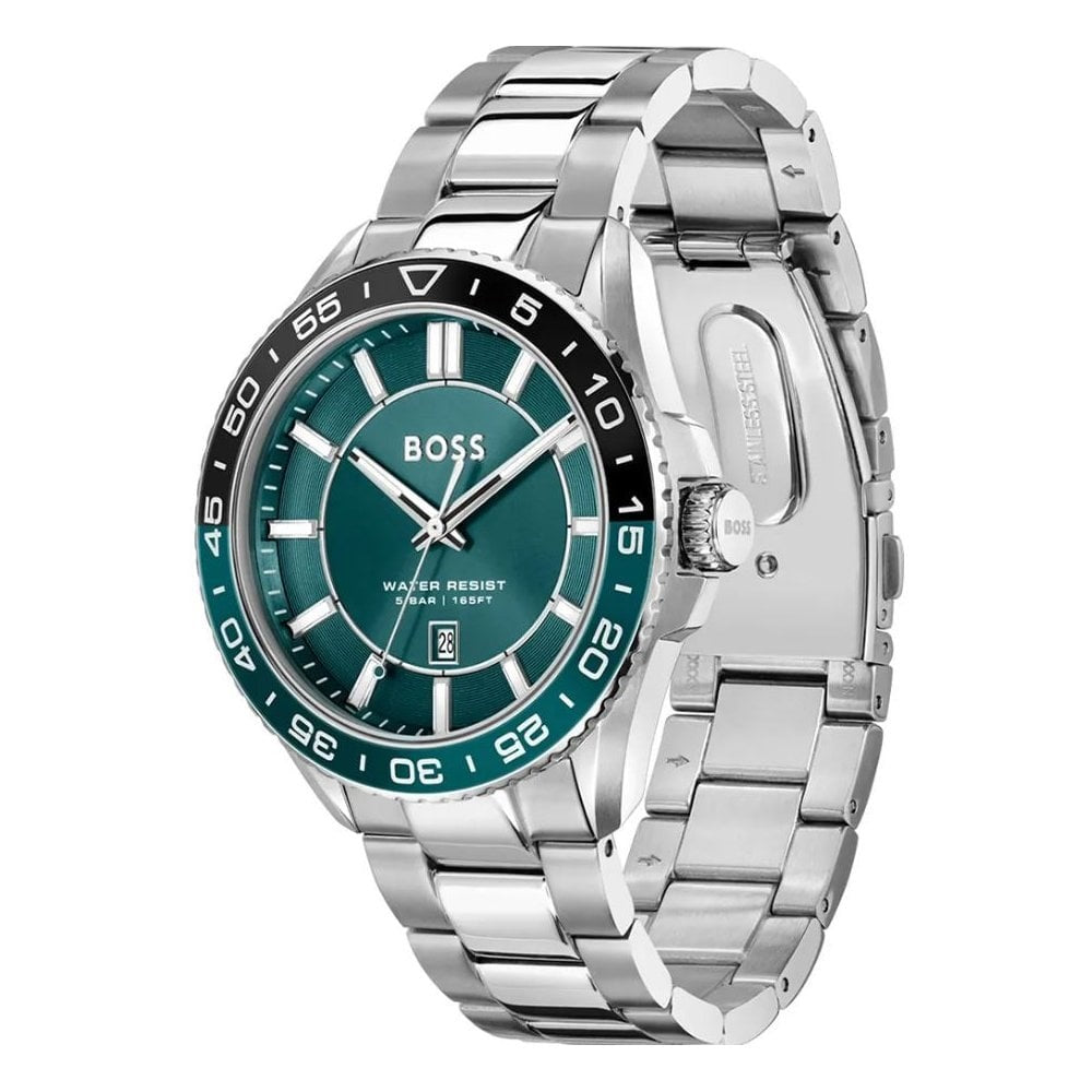 Sport Active,Dark Turquoise Green Dial, Gents Stainless Steel Watch