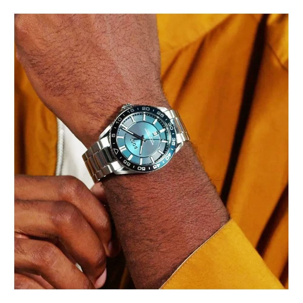 Sport Active,Dark Turquoise Green Dial, Gents Stainless Steel Watch