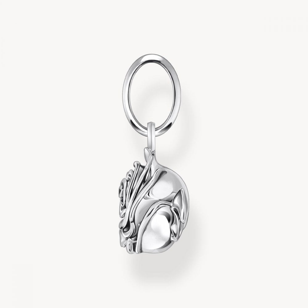 Sterling Silver Midnight Rose Pendant