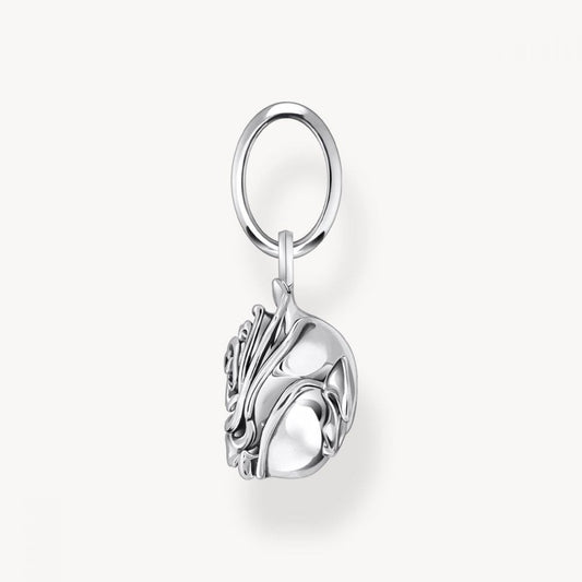 Sterling Silver Midnight Rose Pendant