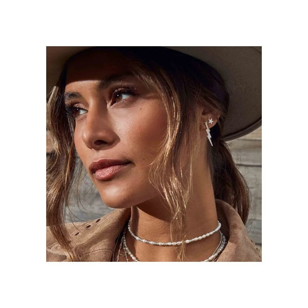 Sterling Silver Pearl Choker Necklace