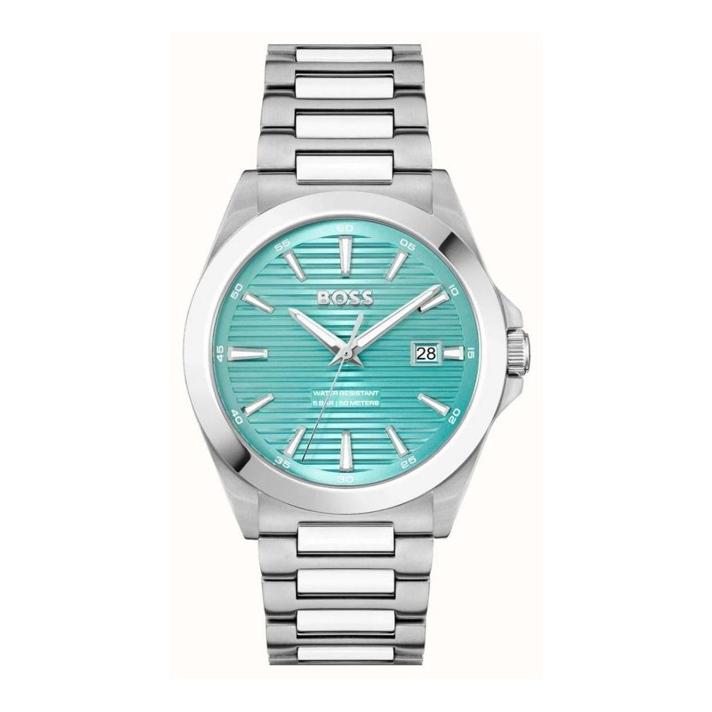 Strike, Light Blue Dial, Gents Stainless Steel Watch