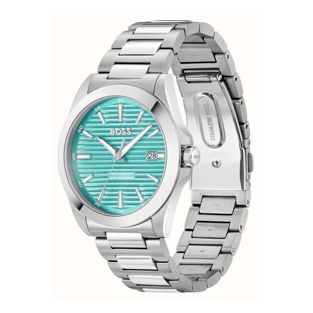 Strike, Light Blue Dial, Gents Stainless Steel Watch