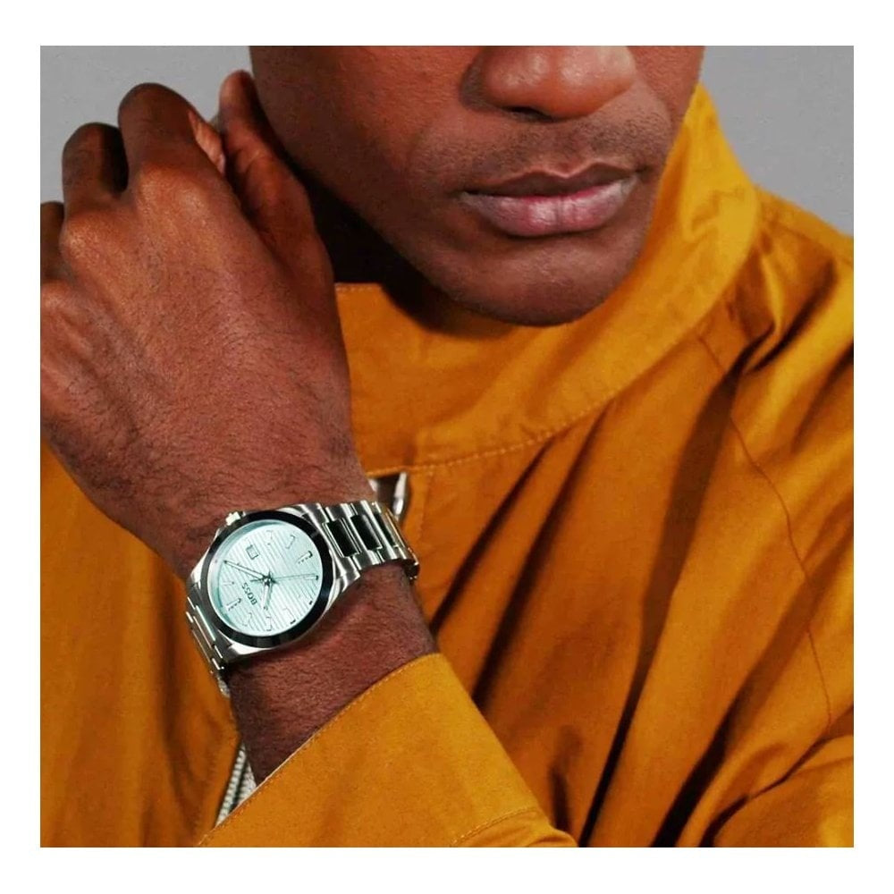 Strike, Light Blue Dial, Gents Stainless Steel Watch