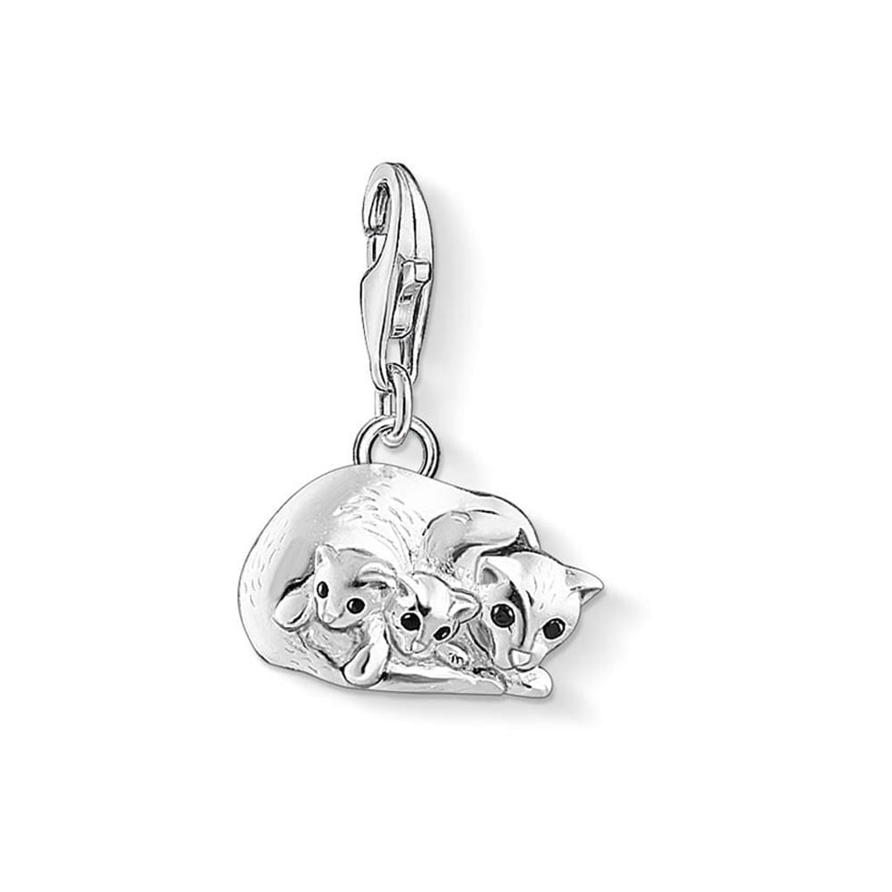 THOMAS SABO CAT FAMILY CHARM