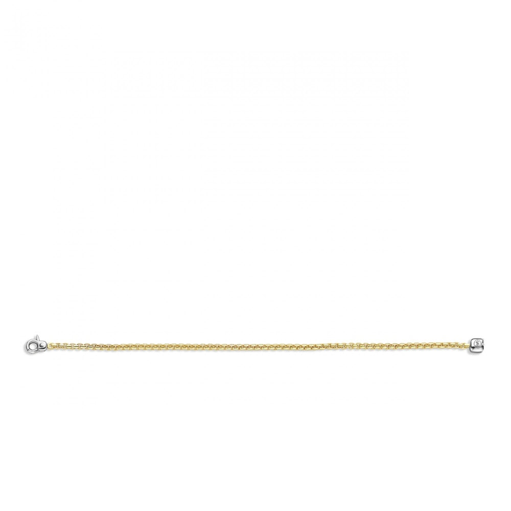 TISENTO GOLD ON SILVER ROPE BRACELET