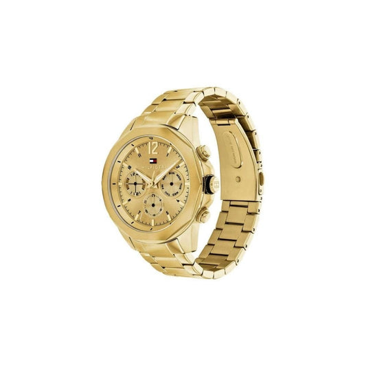TOMMY HILFIGER GENTS GOLD CHRONOGRAPH WATCH
