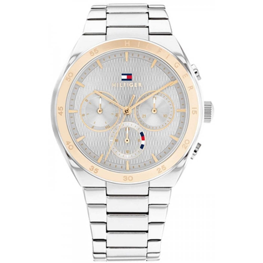 TOMMY HILFIGER LADIES TWO-TONE CHRONOGRAPH WATCH