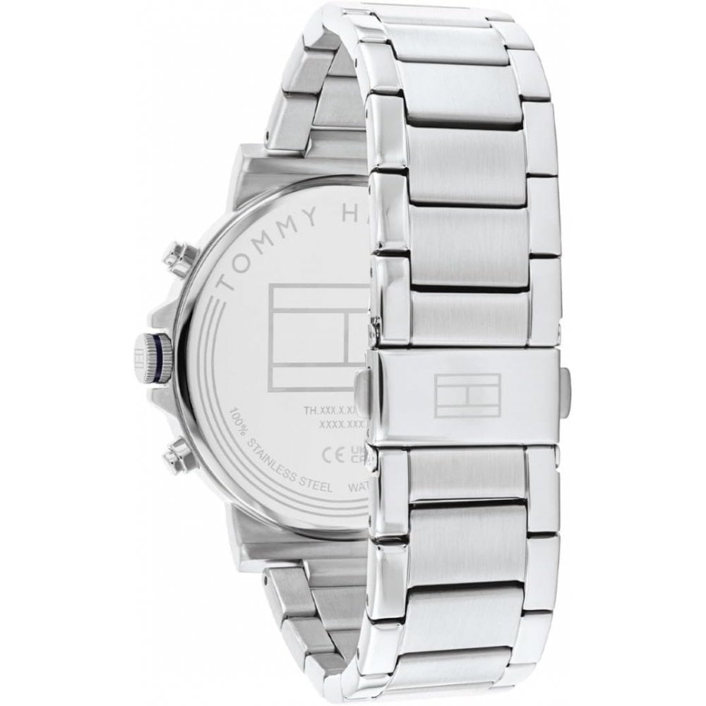 TOMMY HILFIGER TYSON STEEL NAVY DIAL GENTS WATCH