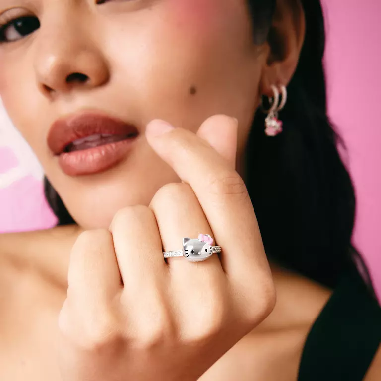 Thomas Sabo Hello Kitty Ring with Pink Bow