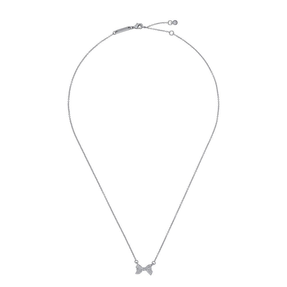 Ted Baker Crystal Barsie Crystal Bow Pendant Necklace
