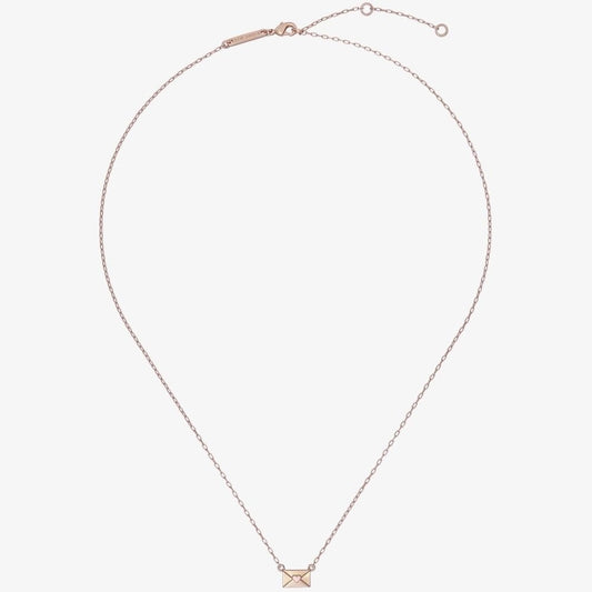 Ted Baker LARESSA Rose Gold Tone Enamel Love Letter Necklace