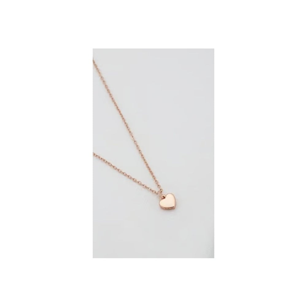 Ted Baker Rose Gold Hara Tiny Heart Pendant with Chain