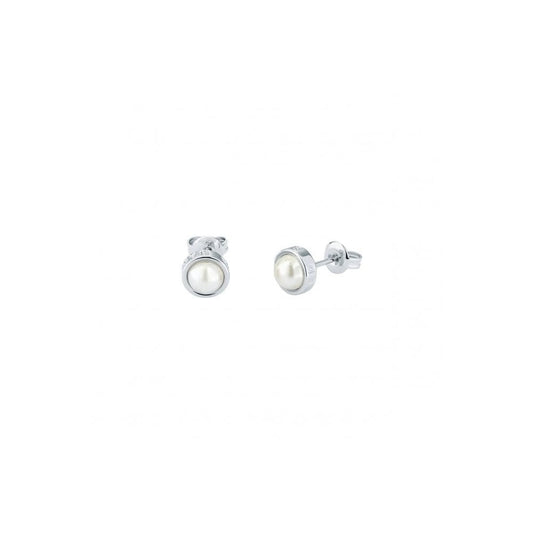 Ted Baker Sinaa Silver Tone Pearl Stud Earrings