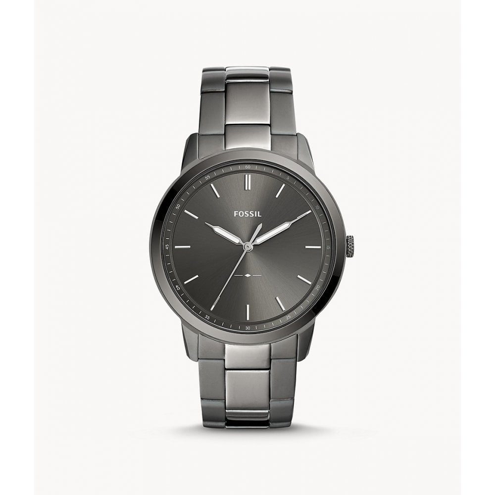 The Minimalist Three-Hand Smoke Stainless Steel Watch