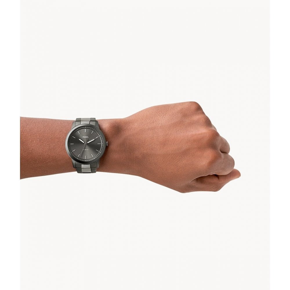 The Minimalist Three-Hand Smoke Stainless Steel Watch