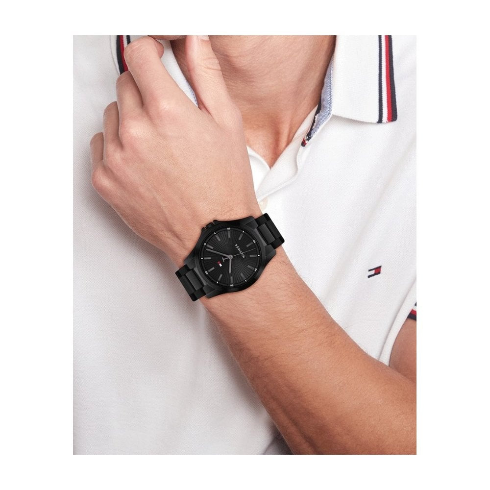 Tommy Hilfiger Men's Bruce Black Stainless Steel Watch