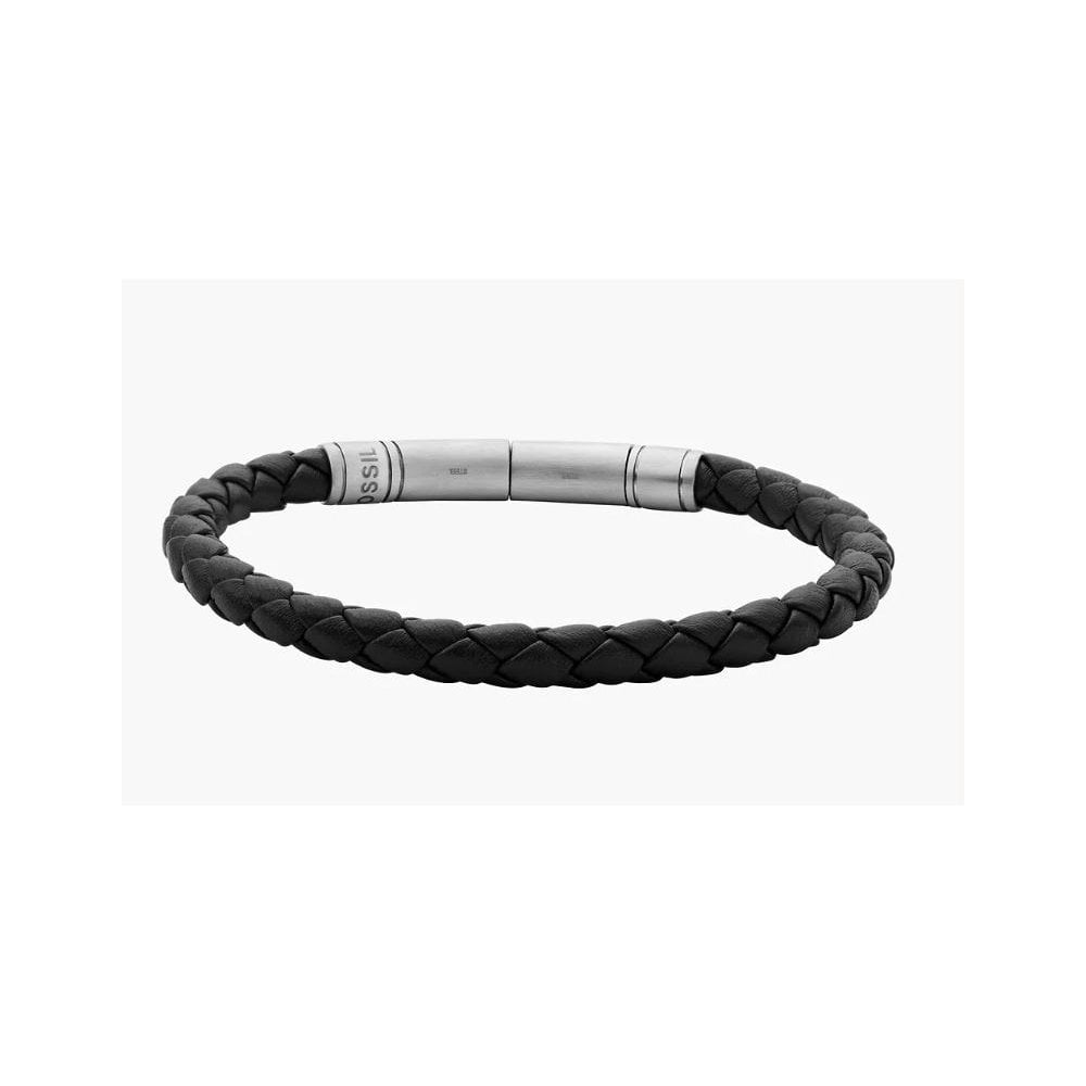Townsman Vintage Casual Brown Braided Leather Bracelet