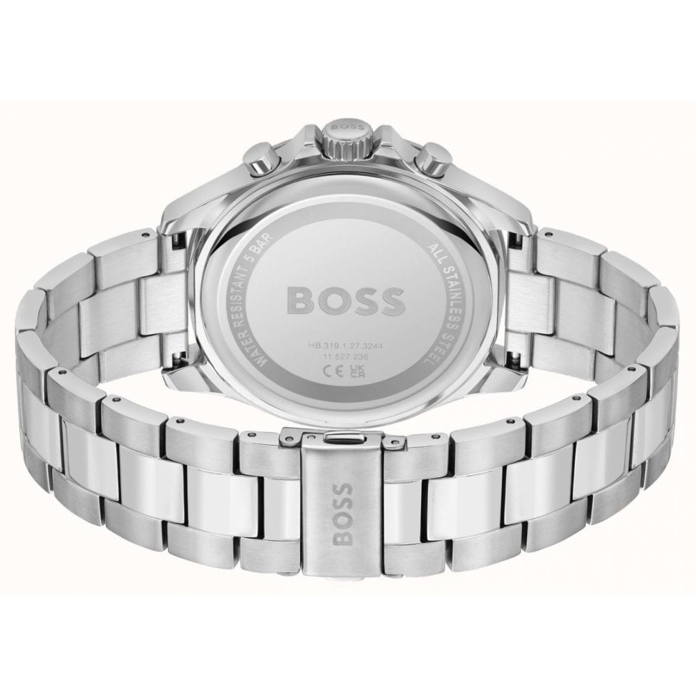Troper, Blue Dial, Chronograph, Gents Stainless Steel Watch