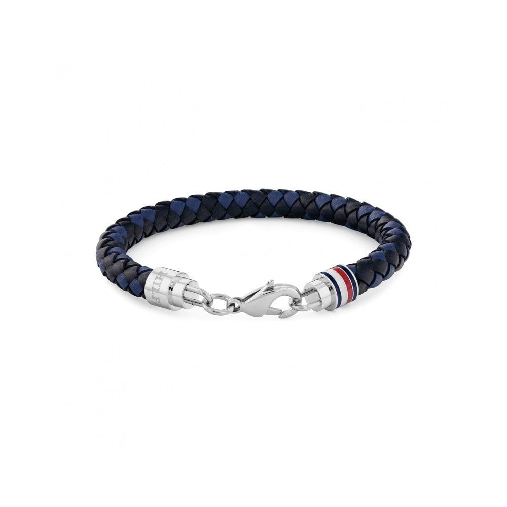 Tyson, Blue Gents Leather Bracelet