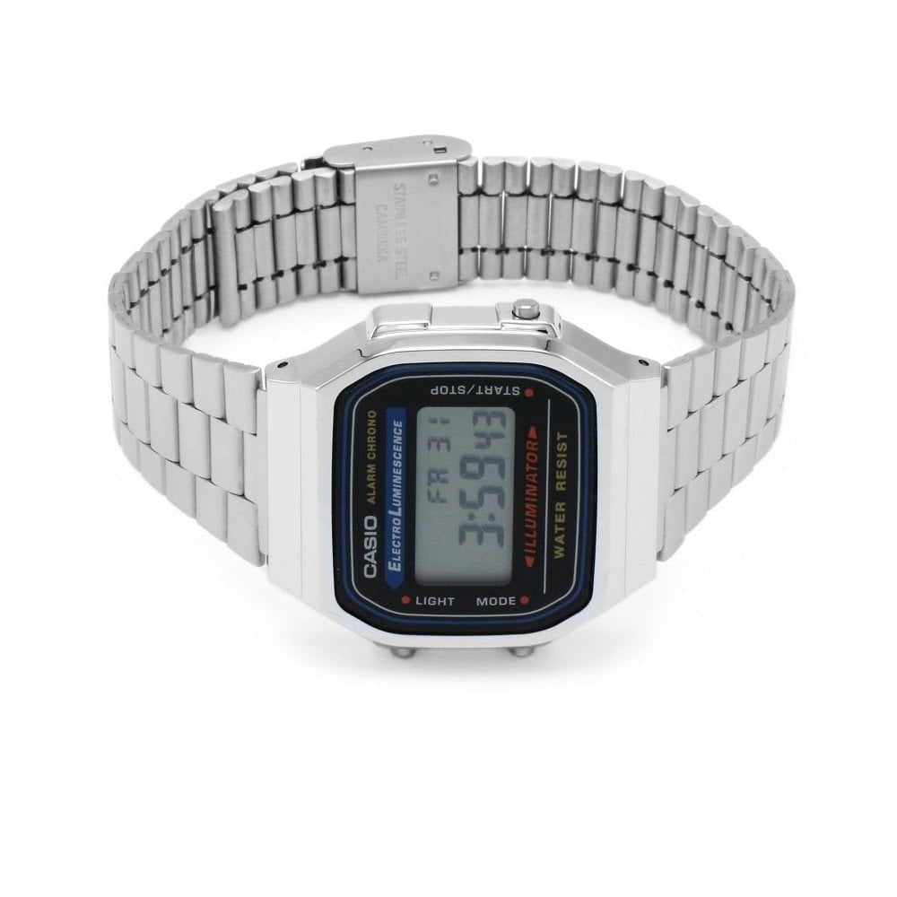 Unisex Casio Classic Alarm Chronograph Watch with stainless steel bracelet