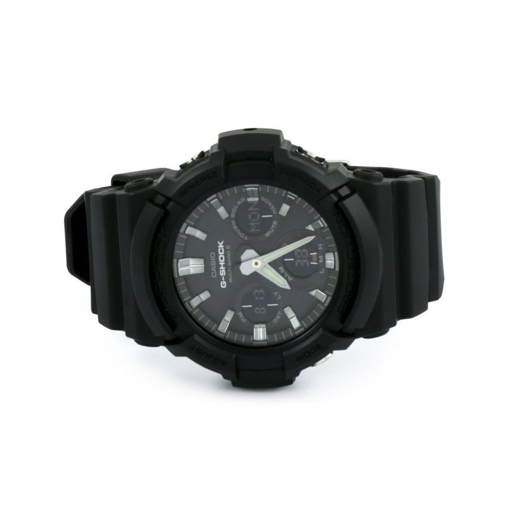 WAVE CEPTOR G-SHOCK DIGITAL WATCH WITH BLACK RESIN STRAP