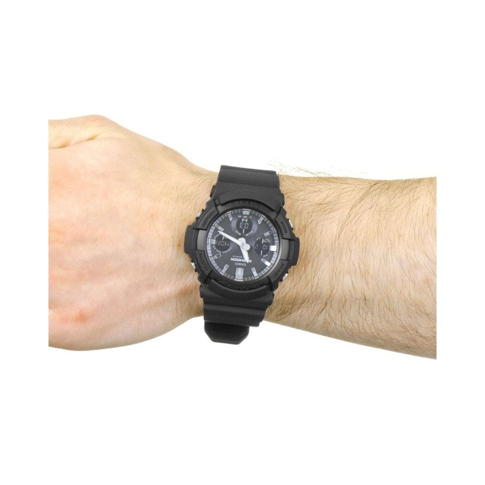 WAVE CEPTOR G-SHOCK DIGITAL WATCH WITH BLACK RESIN STRAP