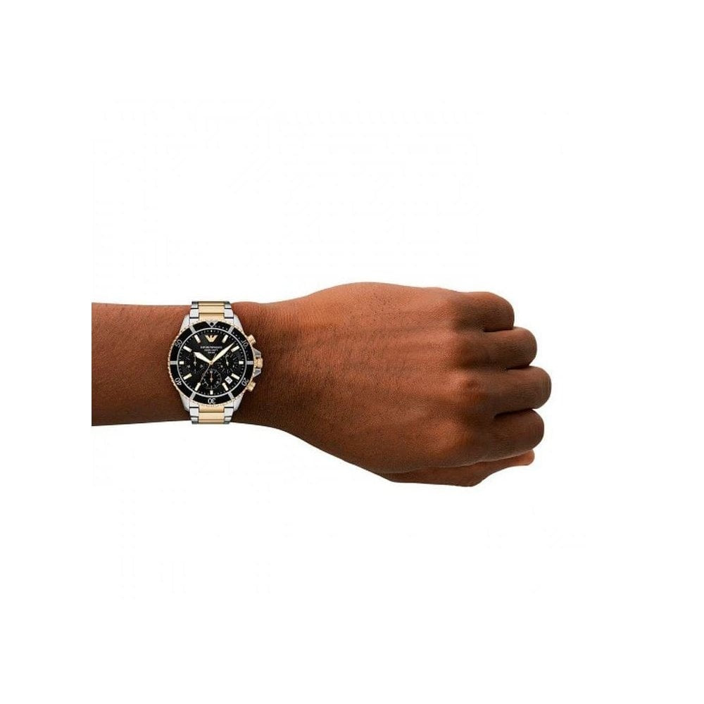 World Explorer Gents Solar Two-Toned Stainless Steel Watch