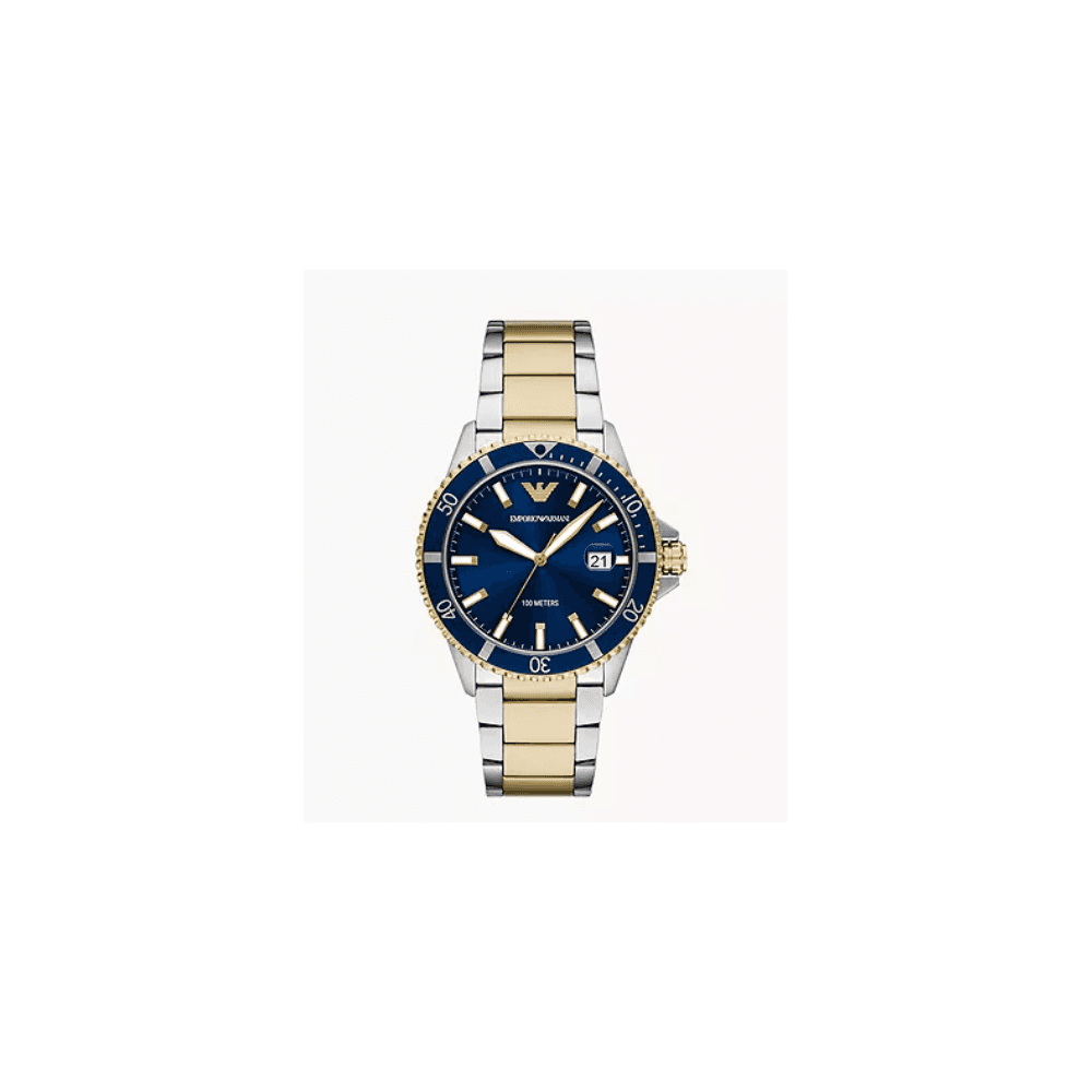 World Explorer Three-Hand Date Two-Tone Stainless Steel Watch