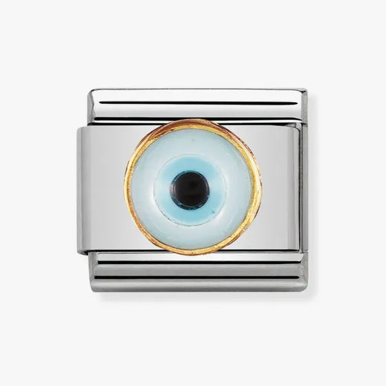 Nomination Classic Gold and Greek Eye Charm
