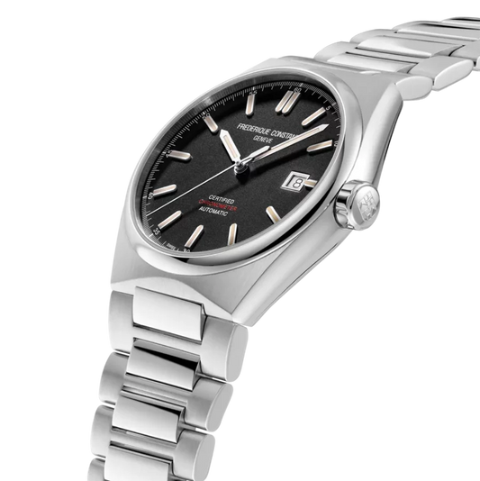 Frederique Constant Highlife Automatic COSC Gents Stainless Steel Watch with Black Interchangable Leather Strap