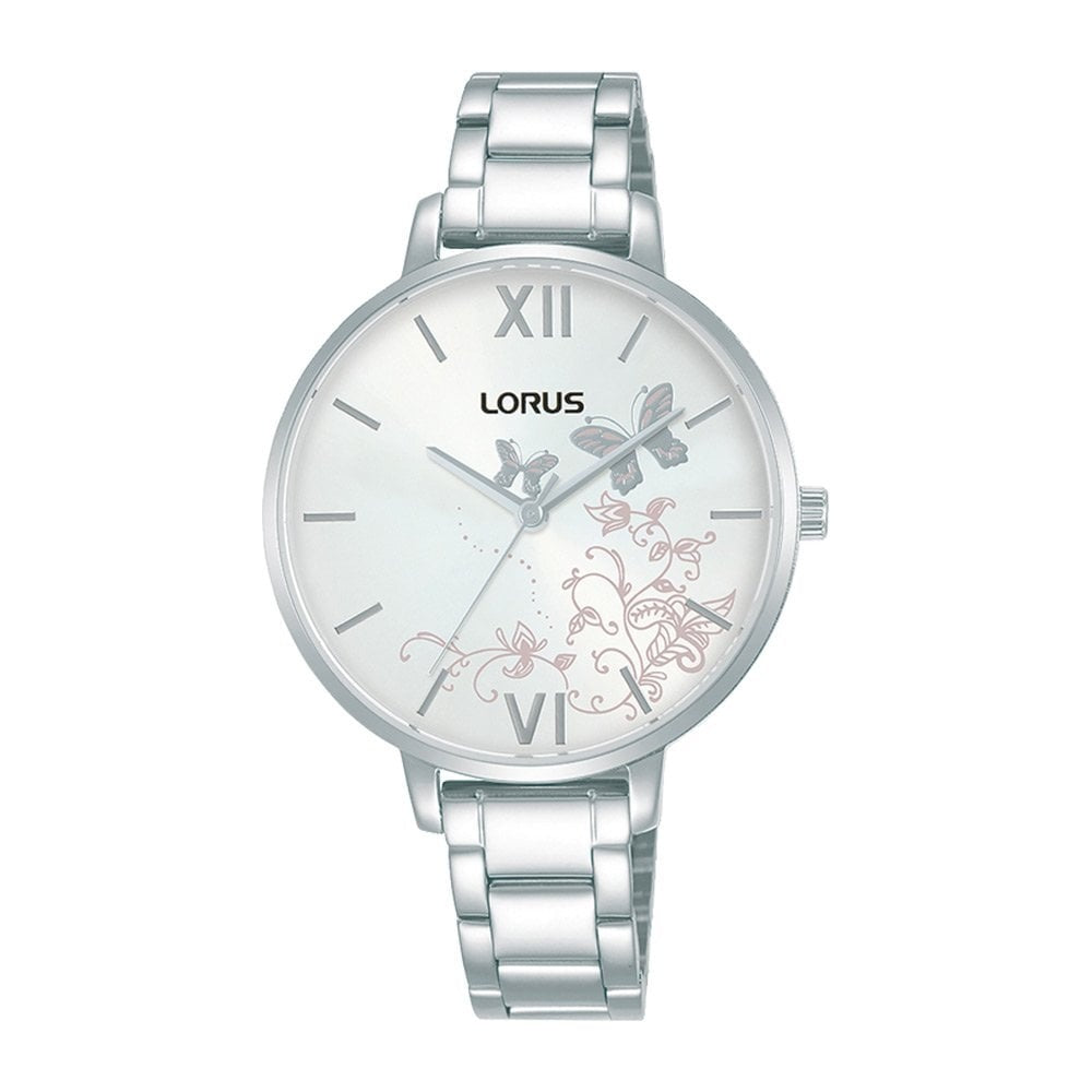 lorus ladies sunray patterened watch