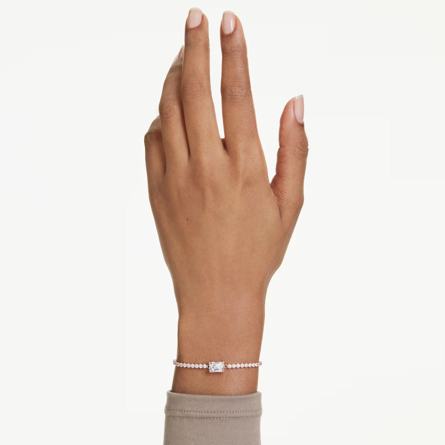 SWAROVSKI MATRIX ROSEGOLD TENNIS BRACELET