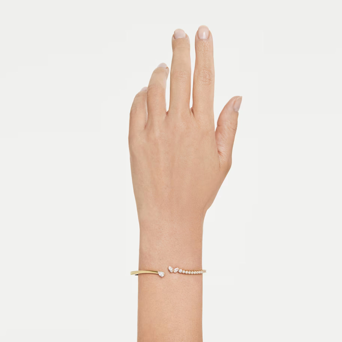 Gold Mesmera Mixed Cuts Swarovski Bangle