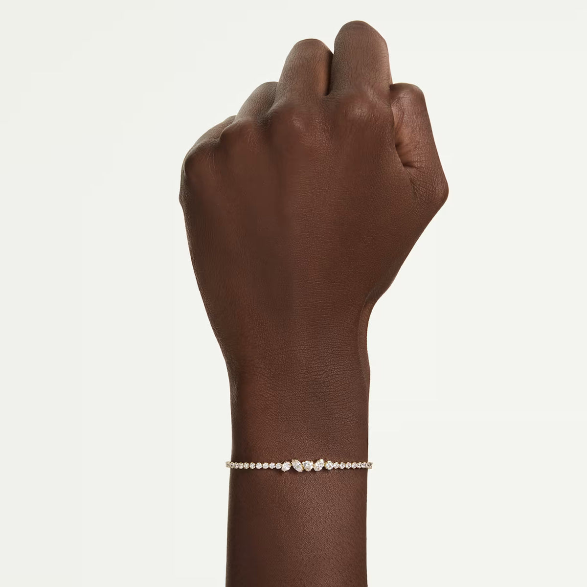 Gold Mesmera Mixed Cuts Swarovski Bracelet