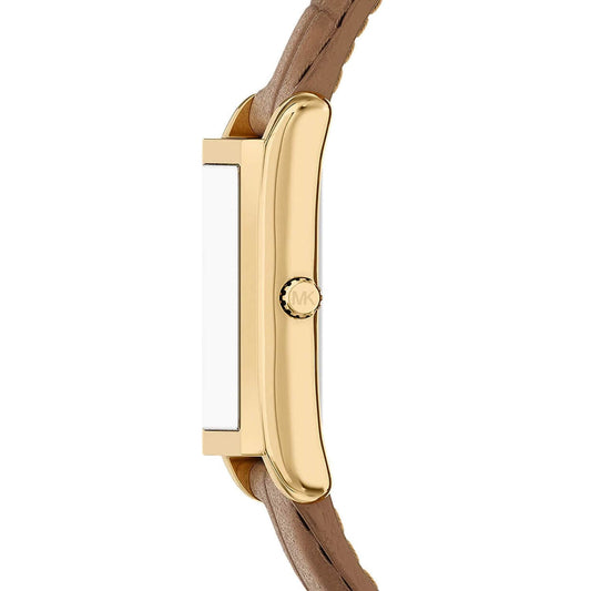 MK ESSEX LADIES BROWN LEATHER WATCH