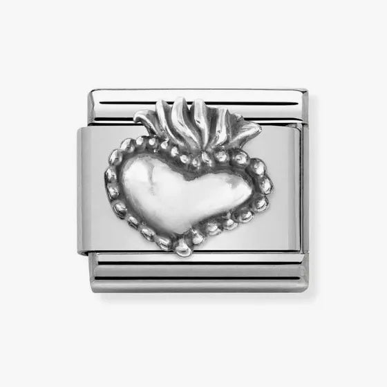 Nomination Classic Silver Sacred Heart Charm