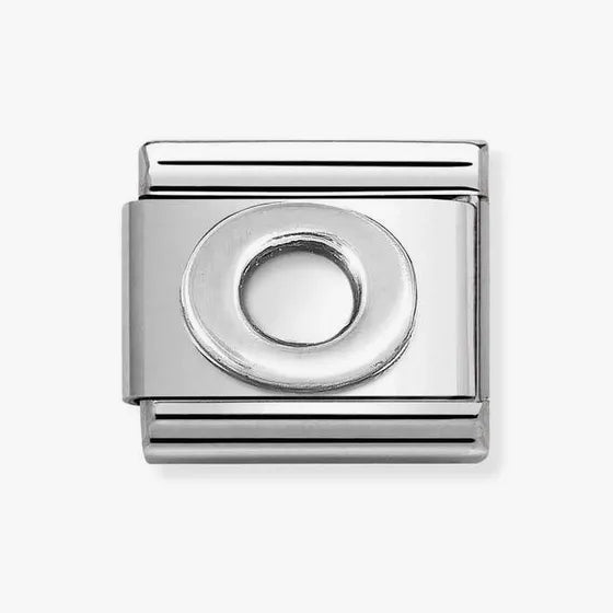 COMPOSABLE CLASSIC LINK LETTER O SILVER CHARM